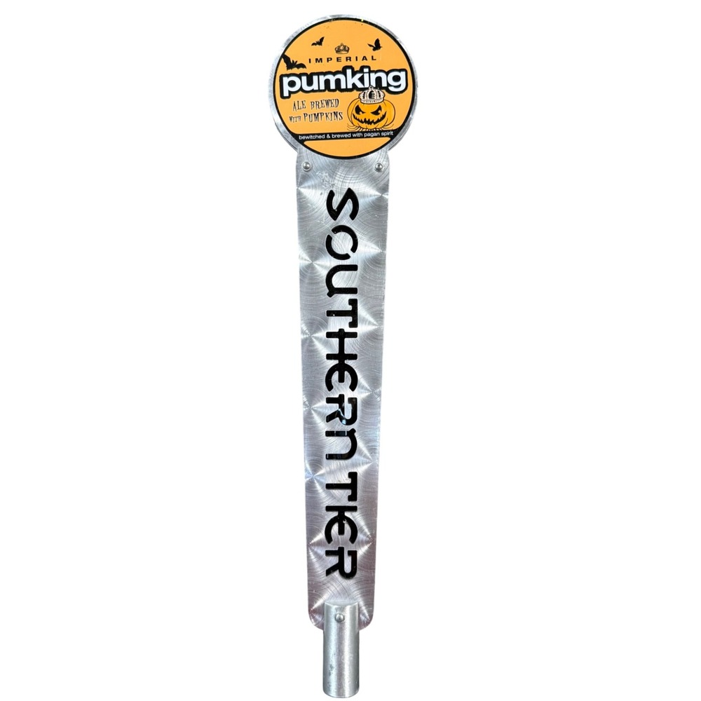 Southern Tier Pumking Beer Tap Handle Silver Halloween Barware Collectible
